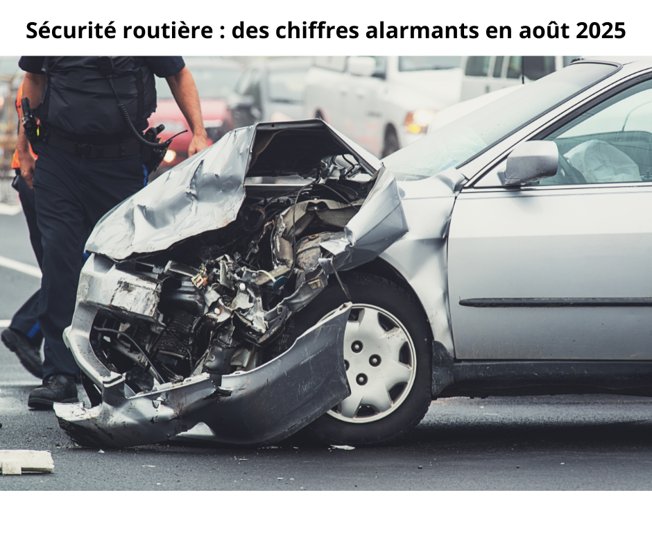 Sécurité routière : des chiffres alarmants en août 2025