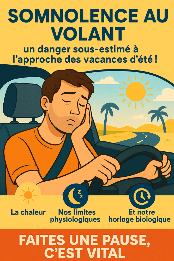 Somnolence au volant : un danger sous-estimé à l’approche des vacances d’été !